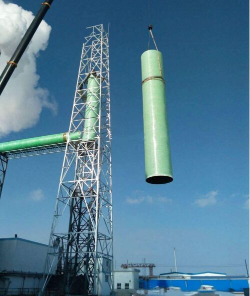 玻璃鋼煙囪施工工藝圖